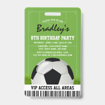 Pase de Deportes VIP Cumpleaños de Fútbol para Niñ