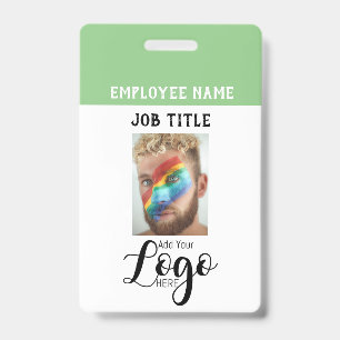 Tarjeta De Identificación Pase de empleado - Pase de foto - ID de nombre