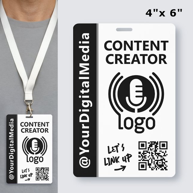 Tarjeta De Identificación Pase de identificación de red de creadores de cont (Subido por el creador)