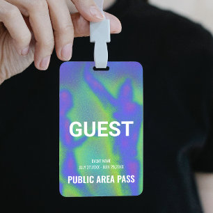 Tarjeta De Identificación Pase de invitado para fiesta de evento de festival
