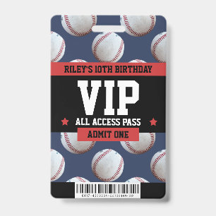 Tarjeta De Identificación Pase de invitado VIP para fiesta de cumpleaños de