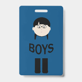 Tarjeta De Identificación Pase de Sala de Chicos de la Escuela