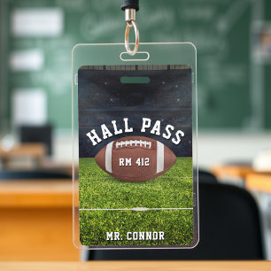 Tarjeta De Identificación Pase de sala de educación física de fútbol america