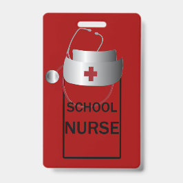 Tarjeta De Identificación Pase de Sala de Enfermera Escolar