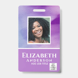 Tarjeta De Identificación Pase VIP de empleado con identificación fotográfic