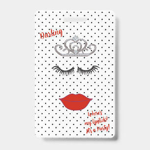 Tarjeta De Identificación Pase VIP de Entrada a la Fiesta de Tiaras de BRIDE