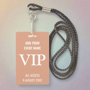 Tarjeta De Identificación Pase VIP de Música de Festival Moderno Concierto B