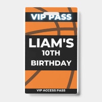 Pase VIP para fiesta de cumpleaños de baloncesto