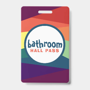 Tarjeta De Identificación Pases de Rainbow Hall para maestros de escuela