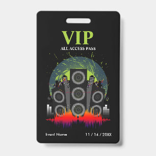 Tarjeta De Identificación Paso de acceso completo VIP de la explosión del a