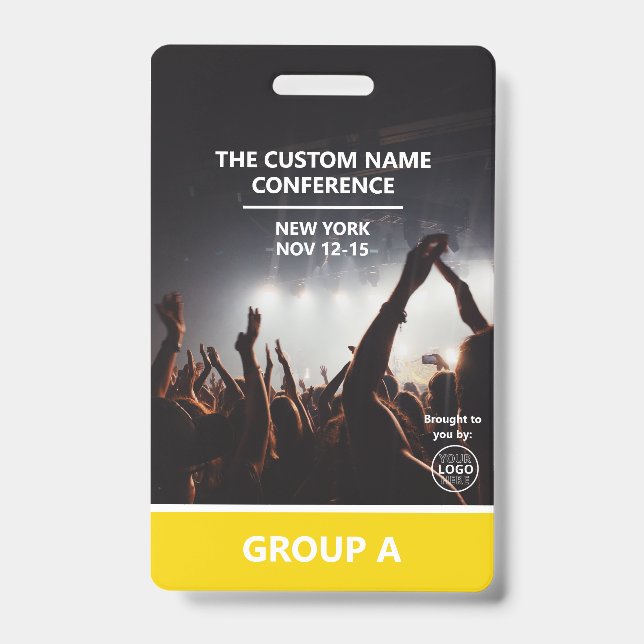 Tarjeta De Identificación Paso de acceso de Personalizado de código QR de co (Parte frontal)