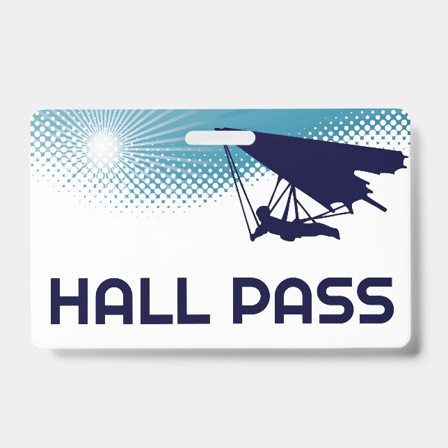 Tarjeta De Identificación Paso de la sala de profesores con planeación Hang (Parte frontal)