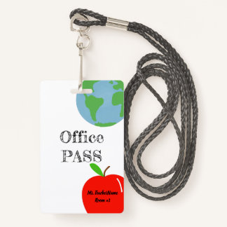 Tarjeta De Identificación Paso de oficina