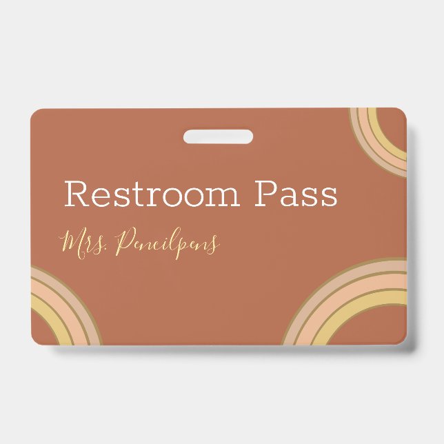 Tarjeta De Identificación Paso del salón personalizado del arcoiris de Terra (Anverso)