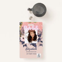PASS Photo ID - Tendencia Purpurina de las Flores 