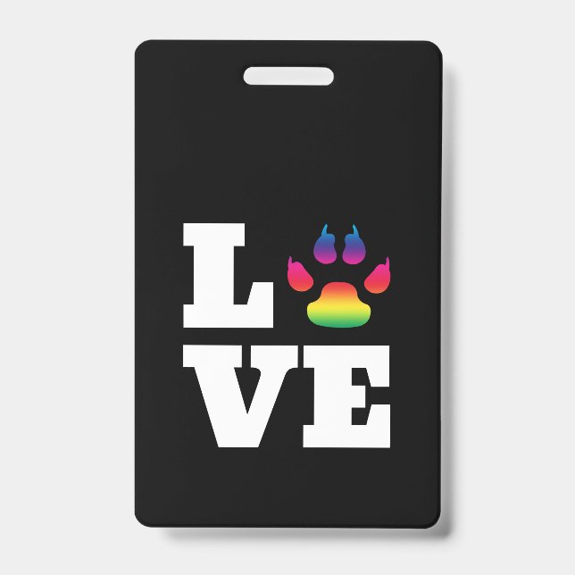 Tarjeta De Identificación Pasta arcoiris (Parte frontal)