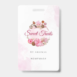 Tarjeta De Identificación Pasteles dulces Panadería