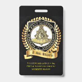 Tarjeta De Identificación Pastmaster/ Knight Templar