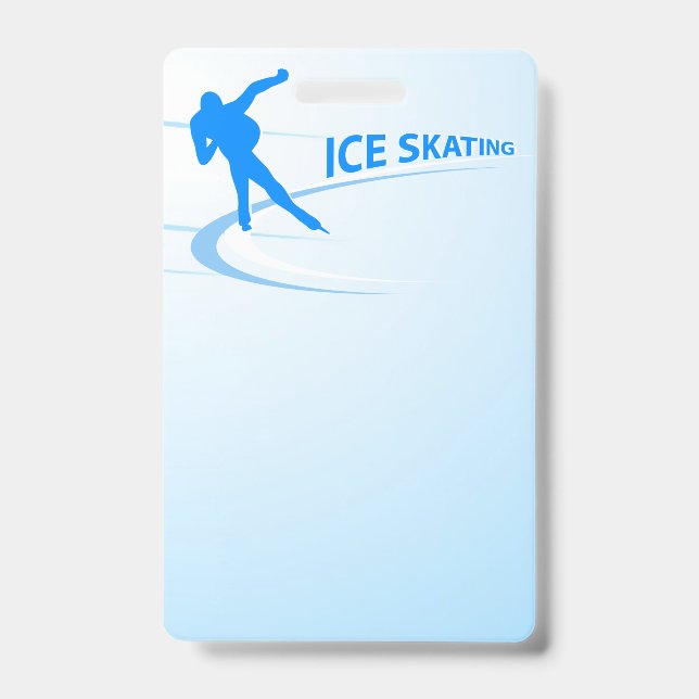 Tarjeta De Identificación Patinaje sobre hielo (Parte frontal)