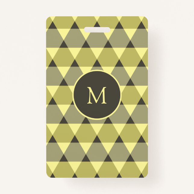 Tarjeta De Identificación Patrón de triángulos (Anverso)