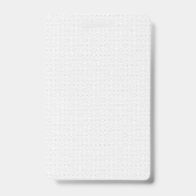 Tarjeta De Identificación Patrón geométrico blanco y gris con interconexión (Parte frontal)