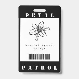 Tarjeta De Identificación Patrulla de Pétalos