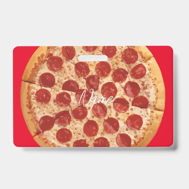 Tarjeta De Identificación Pepperoni Pizza Thunder_Cove (Parte frontal)
