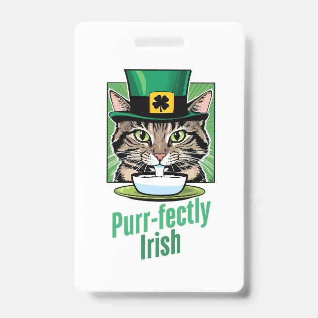 Tarjeta De Identificación Perfectamente irlandés (Parte frontal)