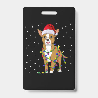 Tarjeta De Identificación Perro de los Navidades de Chihuahua
