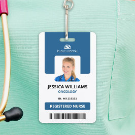 Tarjeta De Identificación Personal de enfermería de hospital de la moderna t