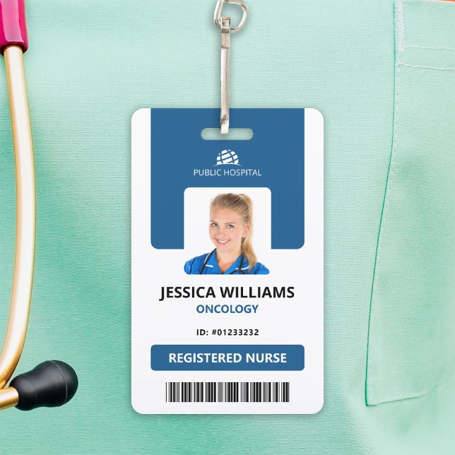 Tarjeta De Identificación Personal de enfermería de hospital de la moderna t (Subido por el creador)