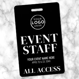 Tarjeta De Identificación Personal de Eventos con Acceso Total Logo