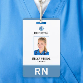 Tarjeta De Identificación Personal hospitalario moderno de enfermería inscri