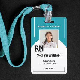 Tarjeta De Identificación Personal médico personalizado Foto de identificaci