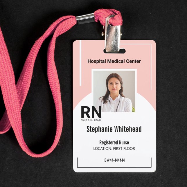Tarjeta De Identificación Personal médico personalizado Foto de identificaci (Your photo ID employee badge is not just an identification tool, but a powerful communication medium)