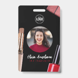 Tarjeta De Identificación Personaliza Empresa | Empresa de Maquillaje Modern
