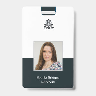 Tarjeta de identificación personalizable de emplea