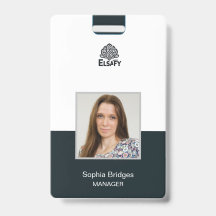 Tarjeta de identificación personalizable de emplea