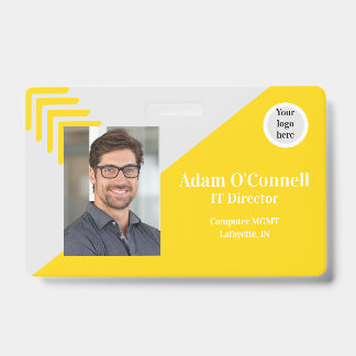 Tarjeta De Identificación Personalizable Diseño sencillo Identificador de ne