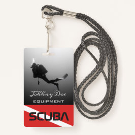 TARJETA DE IDENTIFICACIÓN PERSONALIZABLE SCUBA DIVERS