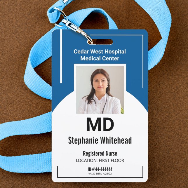 Tarjeta De Identificación Personalización de la foto del empleado médico Roy (Your photo ID employee badge is not just an identification tool, but a powerful communication medium)