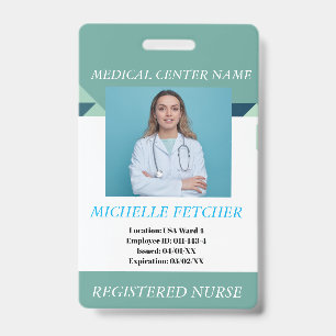 Tarjeta de identificación personalizada con foto p