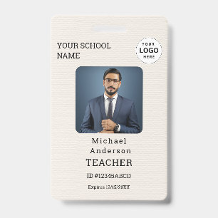 Tarjeta de identificación personalizada con nombre