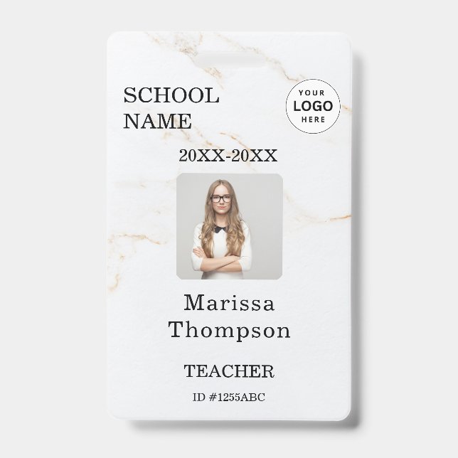 Tarjeta de identificación personalizada con nombre (Parte frontal)