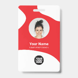 Tarjeta de identificación personalizada con QR de 