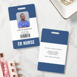 Tarjeta de identificación personalizada de persona