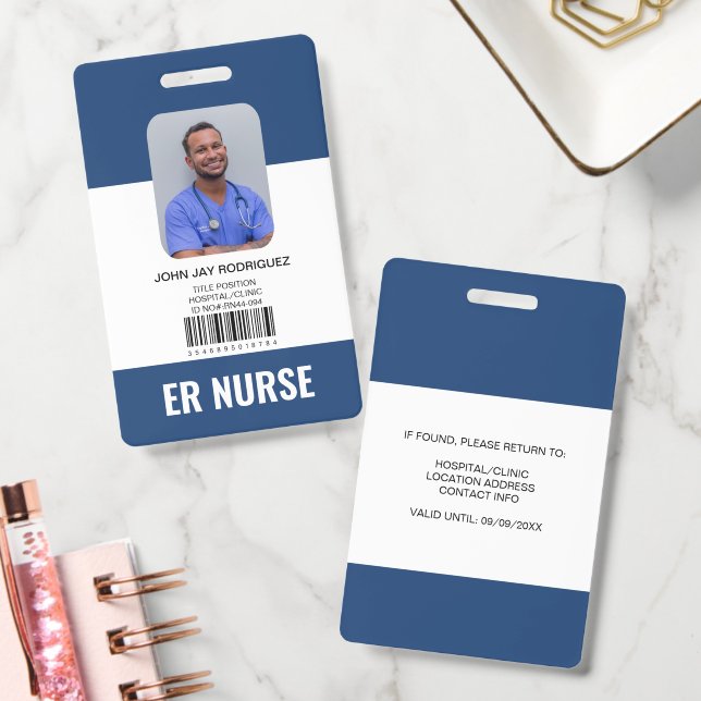 Tarjeta de identificación personalizada de persona (Oficina)