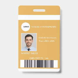 Tarjeta de identificación personalizada para emple