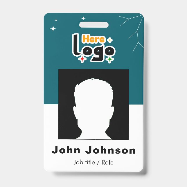 Tarjeta de identificación personalizada para emple (Parte frontal)
