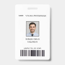 Tarjeta de identificación personalizada para emple